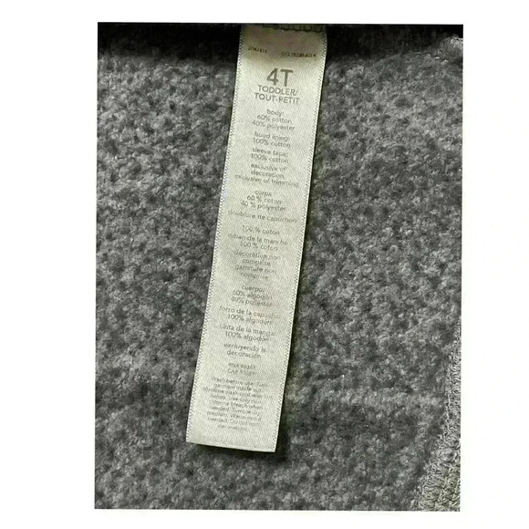 OshKosh B’gosh Baby Toddle Hoodie Gray-Blue Sweater Size 4-T - Picture 8 of 8